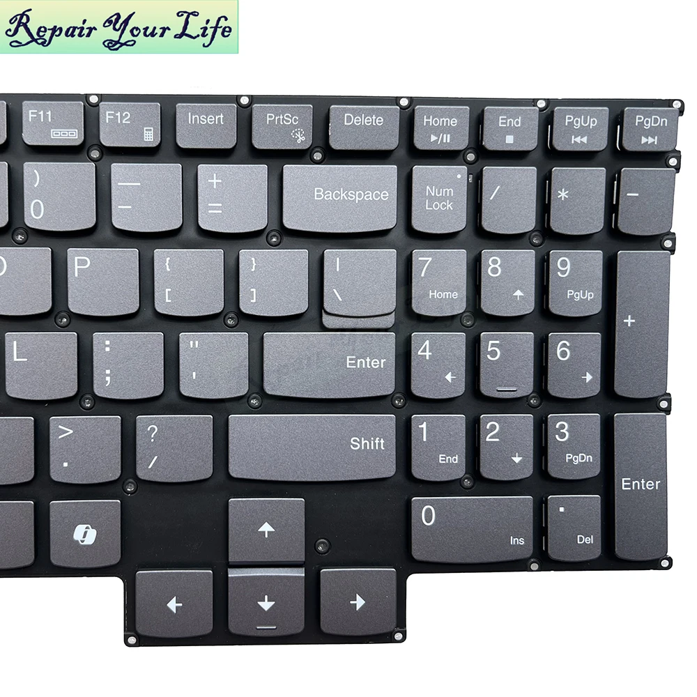 Teclado italiano ucraniano de EE. UU., retroiluminación RGB para Lenovo Legion Pro 5-16ACH6 16ITH6H 16IAH7H 16ARH7 PT5CYXBG PH5CYXBG-4T, nuevo - imagen 2