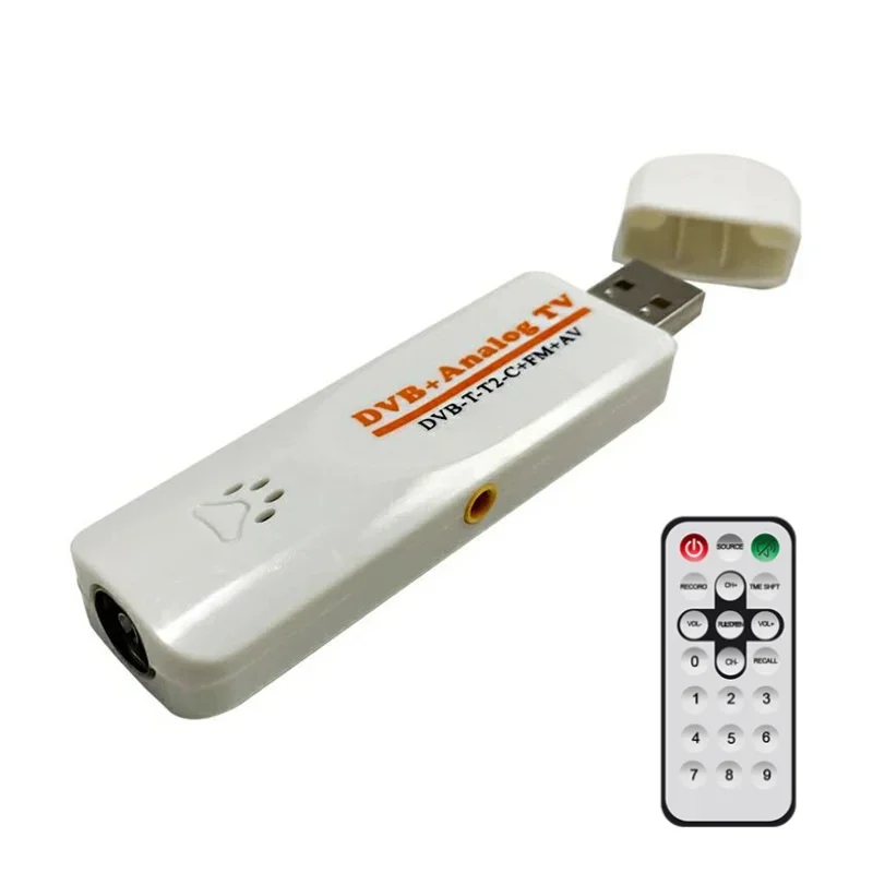 Digital DVB t2 PVR analógico USB TV stick sintonizador Dongle PAL/NTSC/SECAM con antena receptor remoto HDTV para DVB-T2/DVB-C/FM/DVB/AV - imagen 2