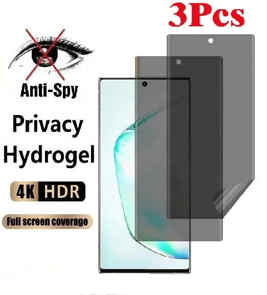 3 uds Anti espía hidrogel de privacidad para Vivo iQOO Z9s Z9x Z9 Turbo Plus V2361A Lite 5G para Z9s Pro Protector de pantalla Flim
