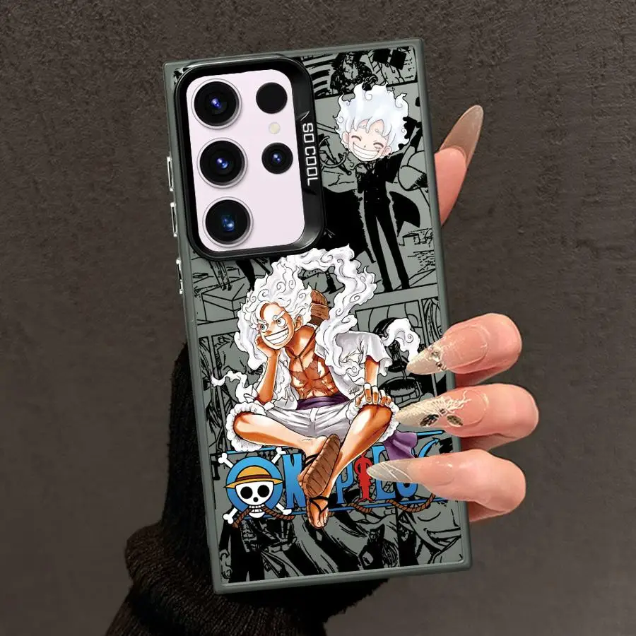 Funda de teléfono suave para Samsung Galaxy Note 20 Ultra S23 S21 S24 FE S22 S25 S20 Plus S23 O-One PiecesS Luffy 5 Gear - imagen 4