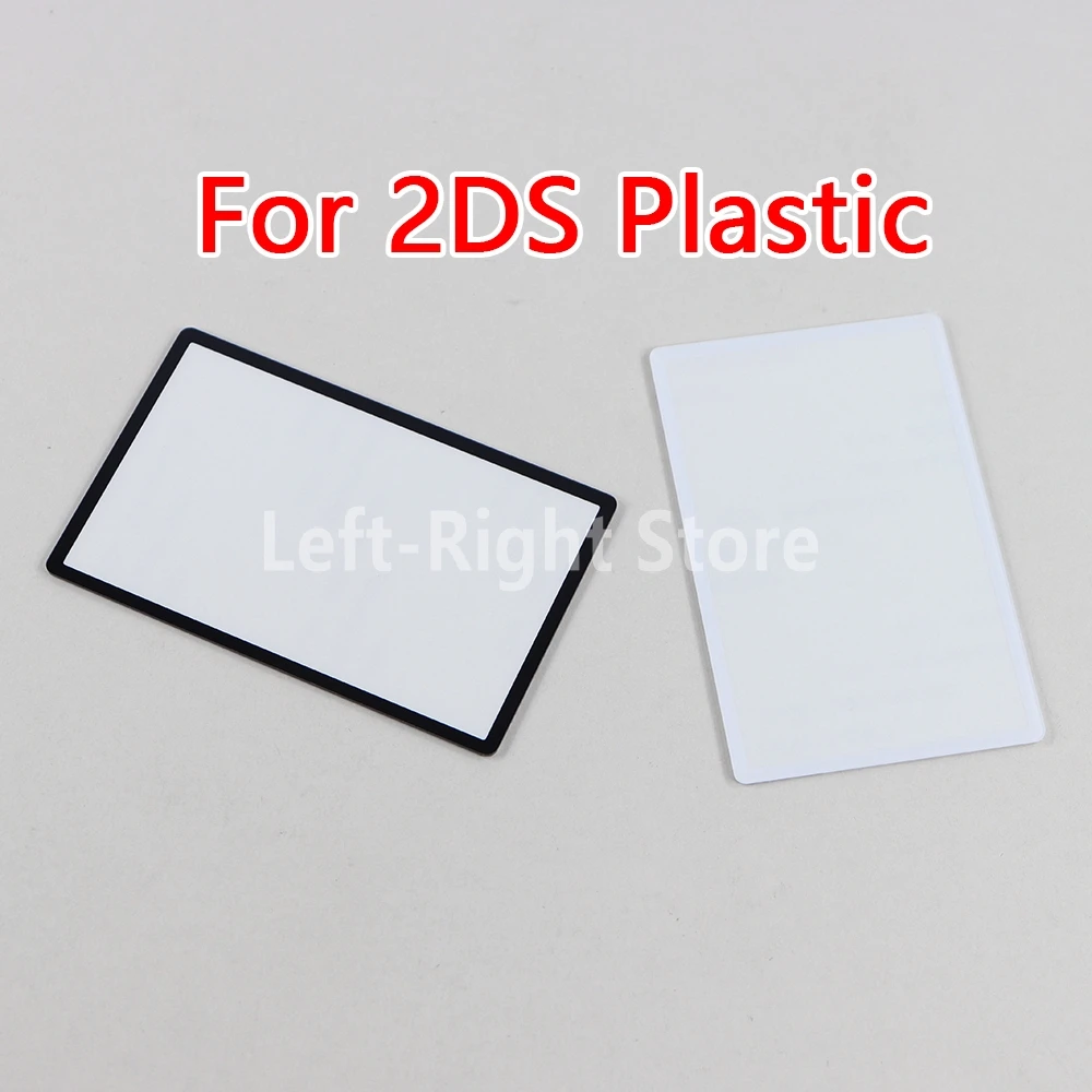 30 Uds pantalla LCD superior cubierta de plástico frontal negro blanco marco de pantalla superior cubierta de lente Protector de pantalla LCD para Nintendo 2DS - imagen 2