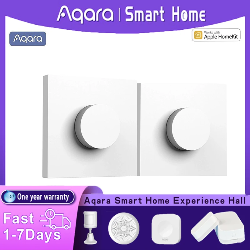 Aqara H1 EU Smart Homekit Drehschalter Drahtlose inteligente Einstellung Aus Хhelligkeit Zigbee 3.0 Vida casera Fernbedienung - imagen 2