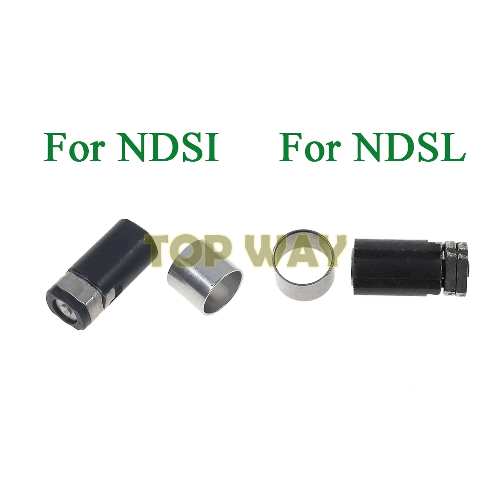 10 juegos para NDSIXL LL eje bisagra eje husillo anillo de acero reemplazo para NDSi XL consola de juegos reparación para NDSL