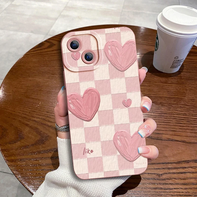 Funda para Samsung Galaxy A22 A 22 4G, carcasa de silicona suave con corazón de amor, para mujeres, niñas y amigos, color rosa - imagen 4