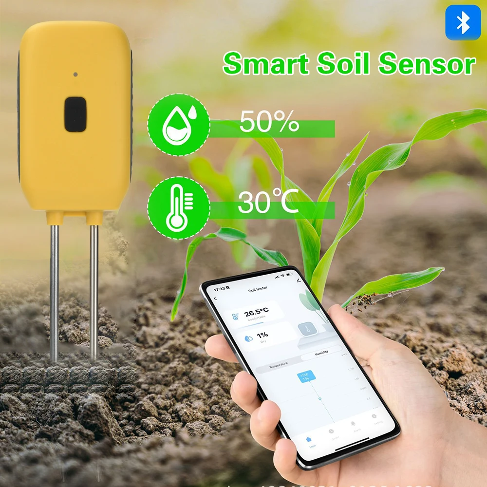 SGS08 Bluetooth Graffiti suelo inteligente IP55 Detector impermeable probador de humedad Sensor de temperatura y humedad - imagen 5