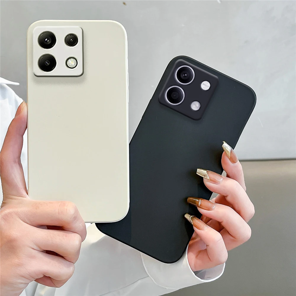 Funda de silicona para Xiaomi Redmi Note 13 Pro, carcasa de Color sólido para modelos 13, 12 Pro, 12C, 13C, 11T, 12T, 13T, Lite, POCO X6, M6 Pro - imagen 2