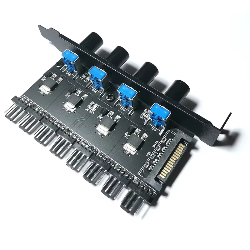 Hub de ventiladores para PC multicanal control PWM fuente alimentación - imagen 2