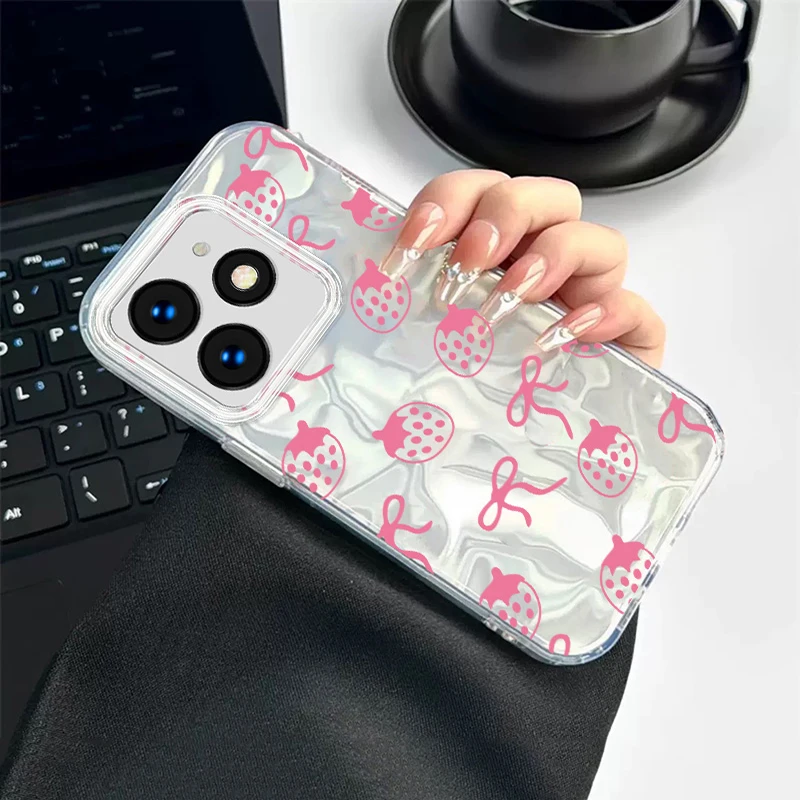 Funda de dibujos animados de gato negro de flores para Infinix Smart 8 8 Pro Hot 40i Tecno Spark Go 2024 20C 20 ITEL A50 P55 4G PC, fundas de teléfono - imagen 5