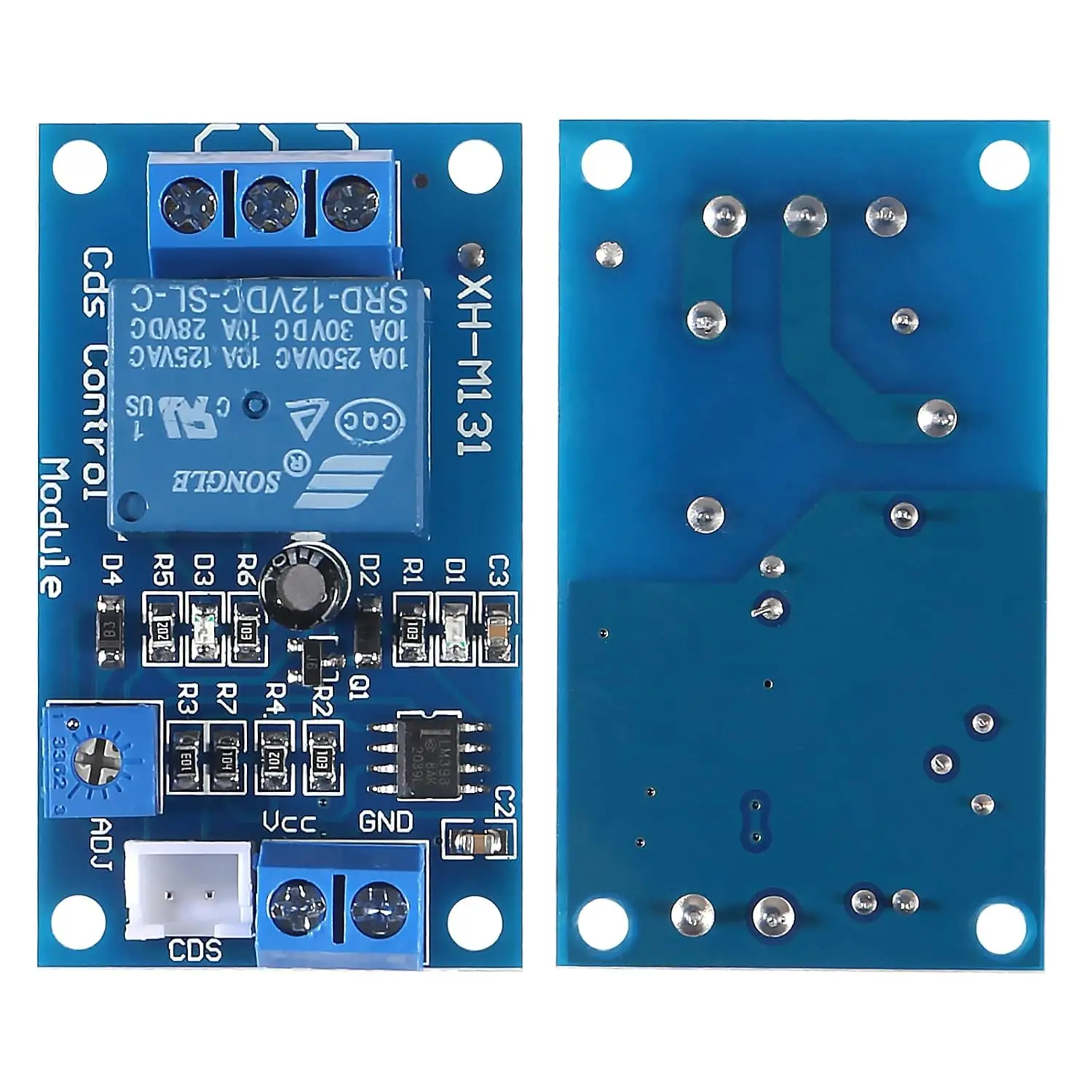 Módulo de Control automático de luz XH-M131, 2 uds., 5V, 12V, relé de Control de luz, interruptor de luz, módulo de resistencia fotosensible con Cable - imagen 4