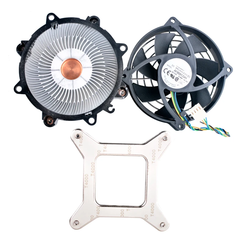 AFB0912VH Ventilador de enfriamiento de núcleo de cobre 92 mm 80 mm DC12V 0.60A 4 pines 5000 RPM Disipación de calor de aleta de aluminio para CPU de 775 pines - imagen 4