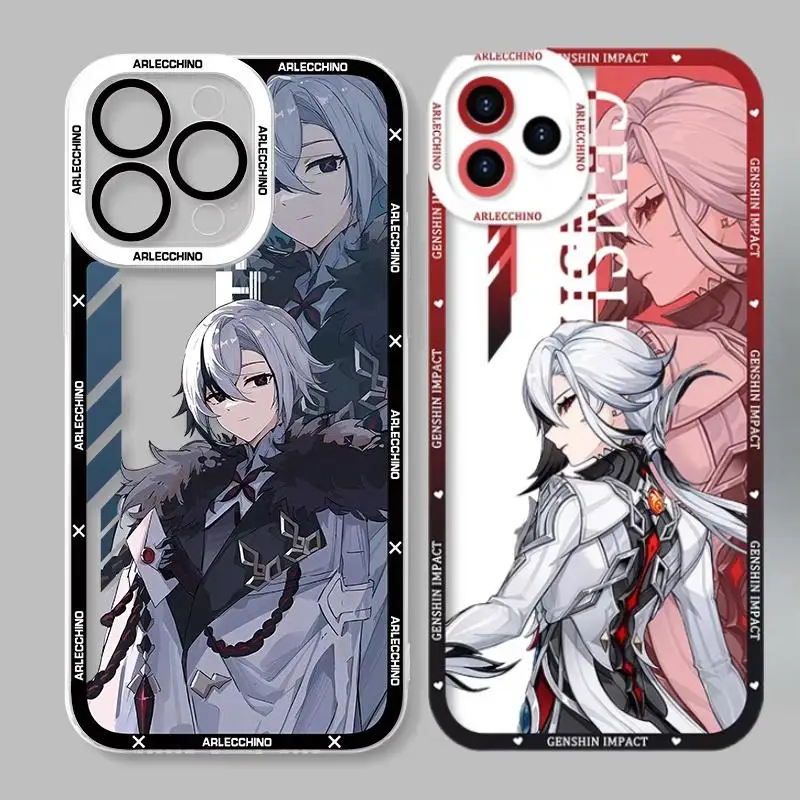 Funda para Realme, C53, C55, C67, C33, C30, C35, C51, C21Y, C25Y, C20, C15, C21, 7i, 8i, 9i, 9, 10, 12 Pro Plus, 8, 5G, Genshin Impact, Arlecchino - imagen 2