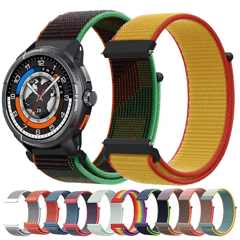 Correa de nailon de 22mm para reloj inteligente HAYLOU Solar Ultra, Correa deportiva para Haylou Solar 5/reloj 4 4S/RS5 R8 S8 RT3