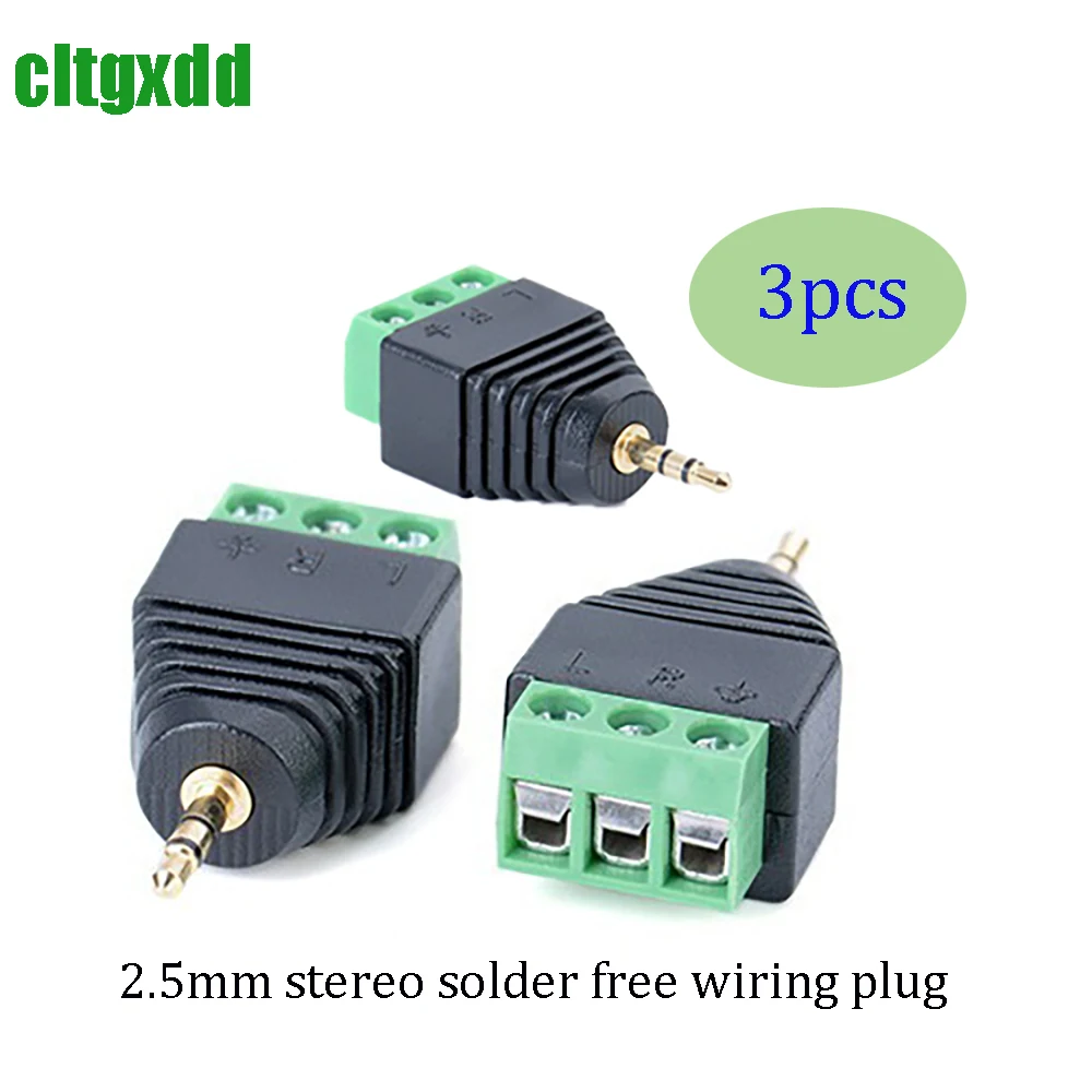 Auriculares de Audio chapados en oro de 2,5mm con cuatro enchufes, conexión estéreo de doble canal, cabezal macho, sin conector de Terminal de soldadura - imagen 3