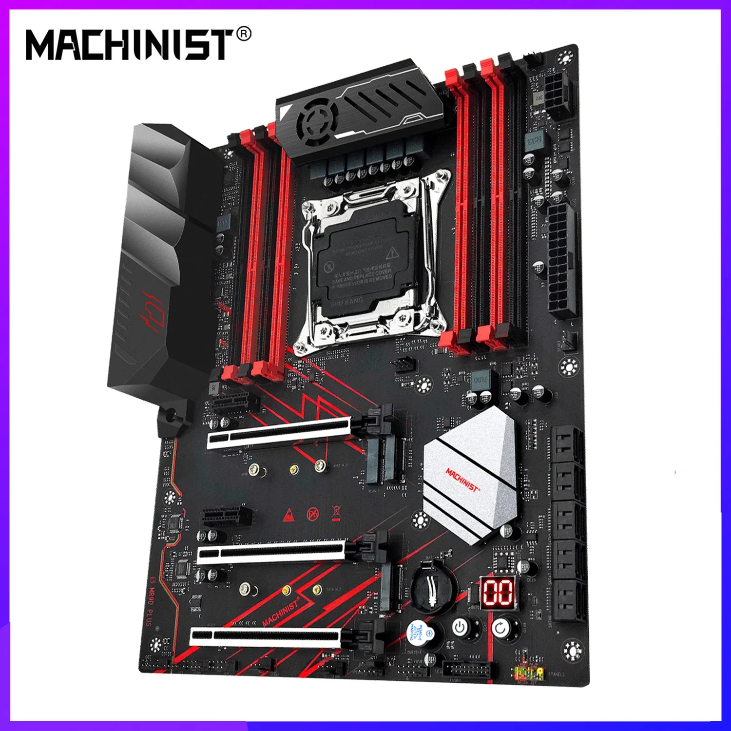MACHINIST X99 MR9D PLUS placa base compatible con LGA 2011-3 Xeon E5 2670 V3 E5 2667 V4 procesador CPU DDR4 ECC/NON-ECC memoria RAM SSD