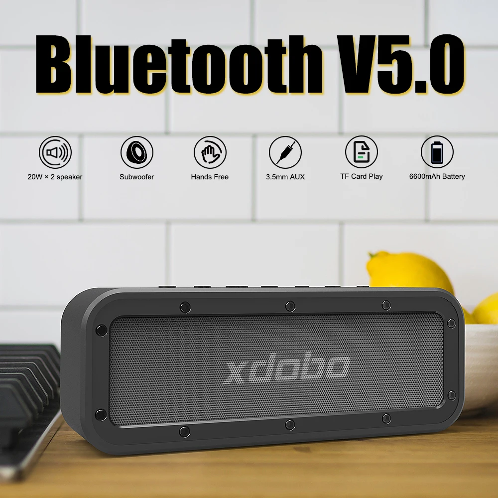 XDOBO 50W gran potencia estéreo sonido Hifi música al aire libre Boombox altavoz de graves pesados inalámbrico Bluetooth altavoz portátil impermeable - imagen 3