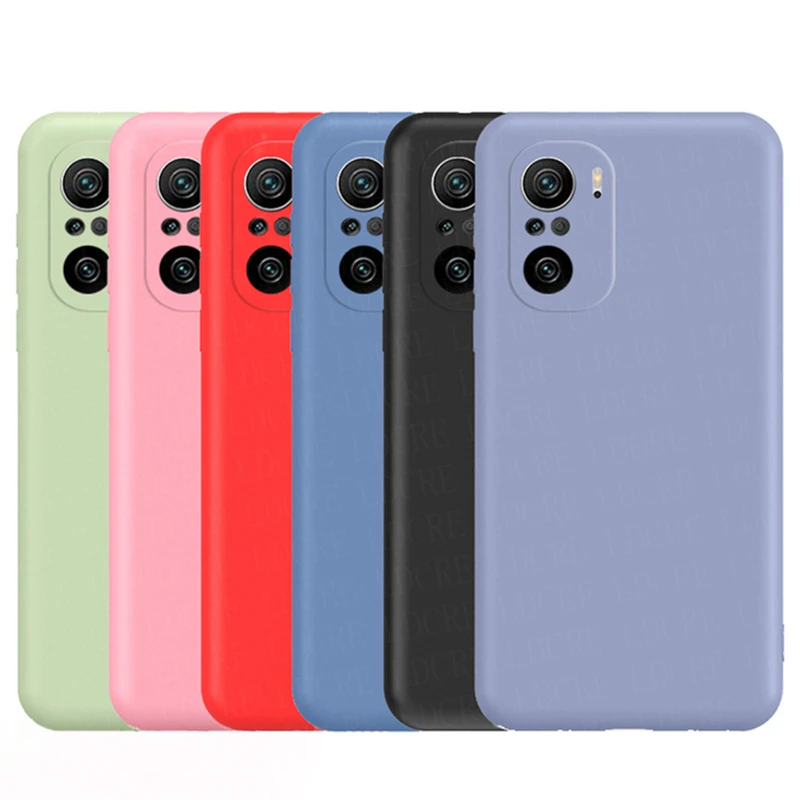 Para Xiaomi Poco F3 funda para Xiaomi POCO F3 M3 X3 NFC Pro Redmi Note 10 Pro 9T 9S 9A funda protectora suave de silicona líquida