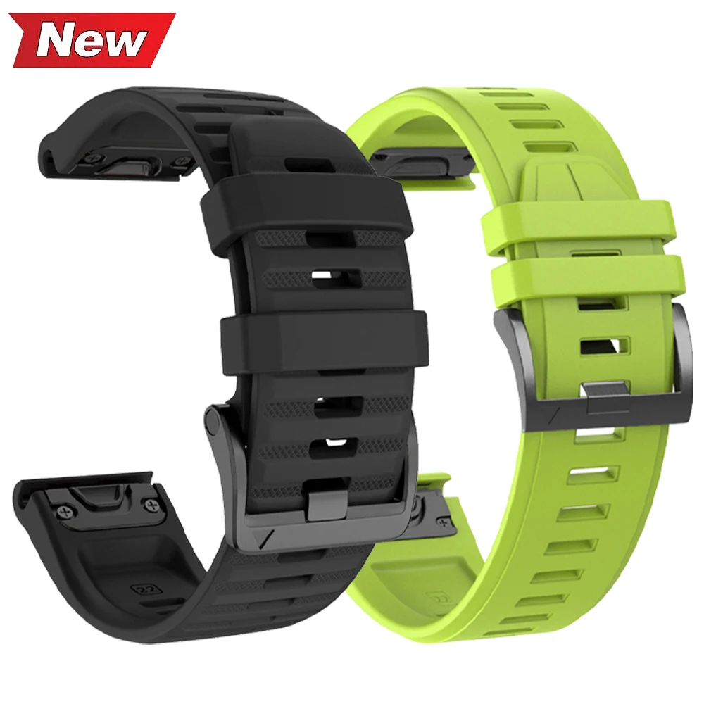 Correa de silicona QuickFit de 22mm y 26mm para Garmin Fenix 8 7X 7 Solar/6X 6 Pro 5 5X Plus 3HR/Epix, pulsera oficial 1:1 - imagen 2