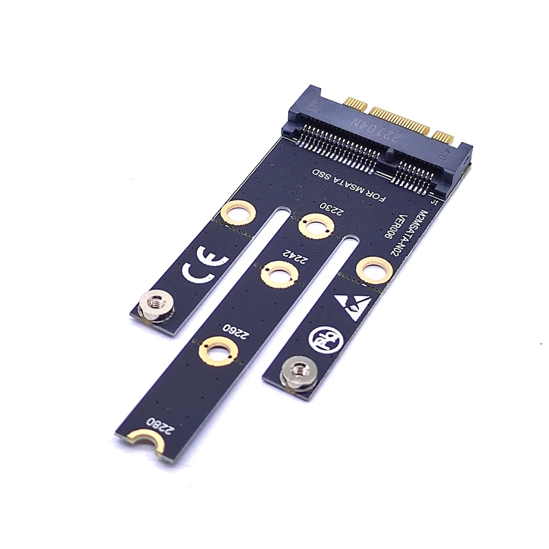 NGFF M.2 B + M Key a mSATA Mini PCI-E pci-express SATA 3,0 SSD, Adaptador convertidor macho, tarjeta elevadora para 2242/2260/2280 M2 NGFF SSD - imagen 4