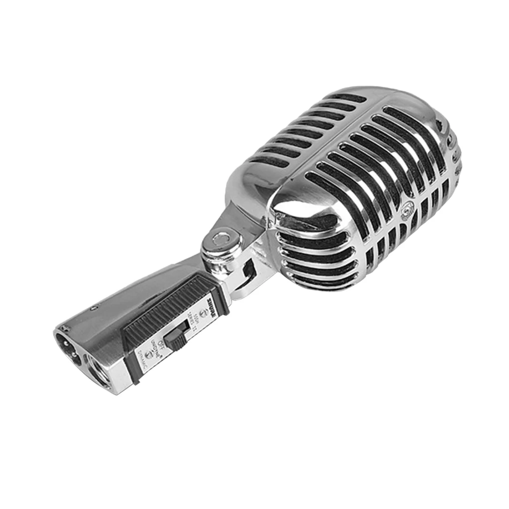 Micrófono dinámico Vintage para actuación en escenario, micrófono KTV para hablar y hablar - imagen 5