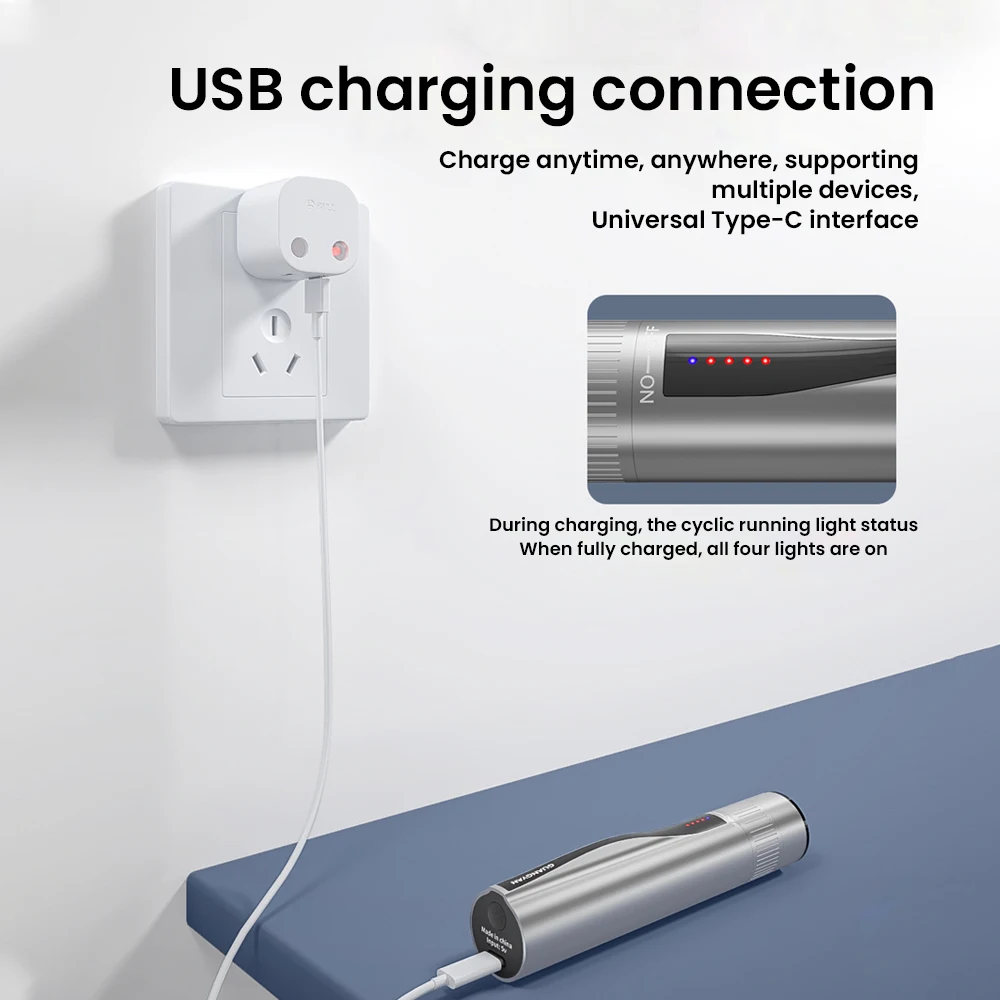 Localizador Visual de fallos Natalink, probador de Cable de luz roja de fibra óptica VFL recargable, probador láser de fibra SC FC ST, pluma de luz roja - imagen 5