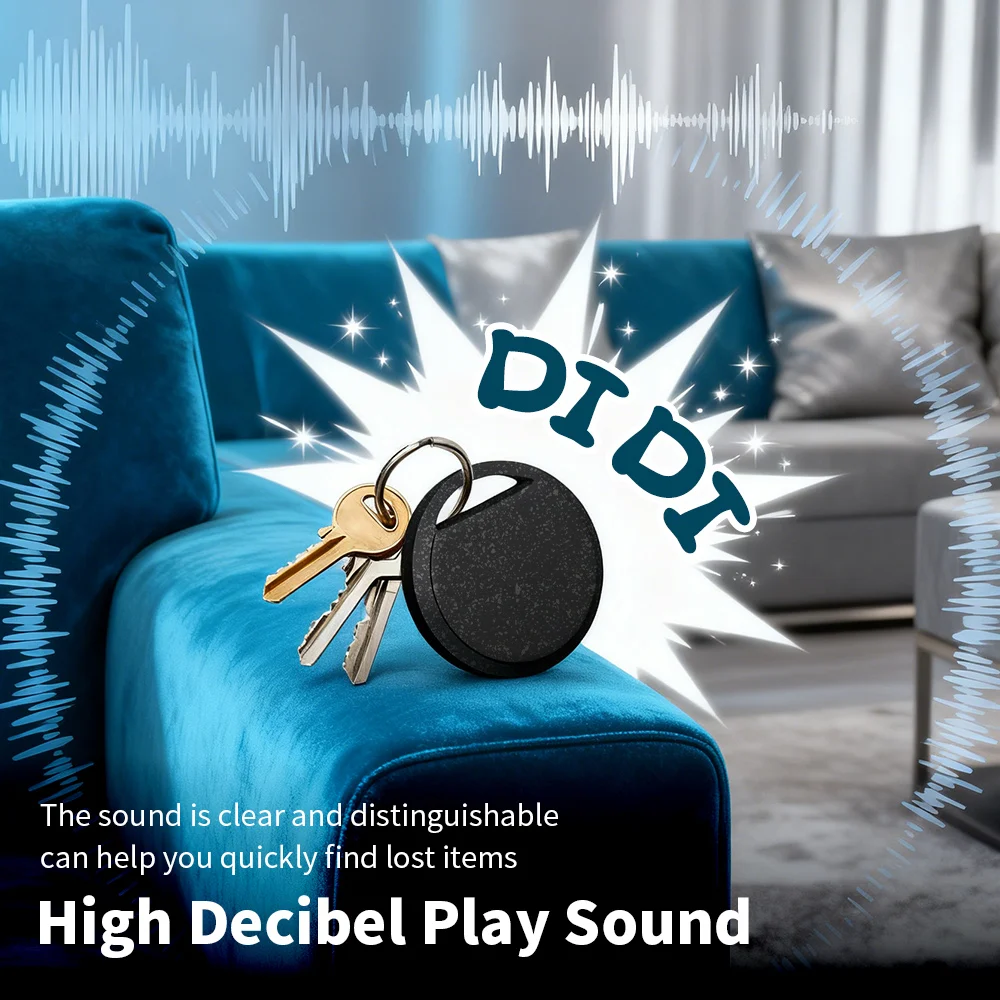Localizador de bolsas de llaves de seguimiento lejano de posicionamiento ecológico, 1/4 Uds., para Android, Google Find Hub, etiqueta inteligente de voz para Pixel Vivo GMS - imagen 5