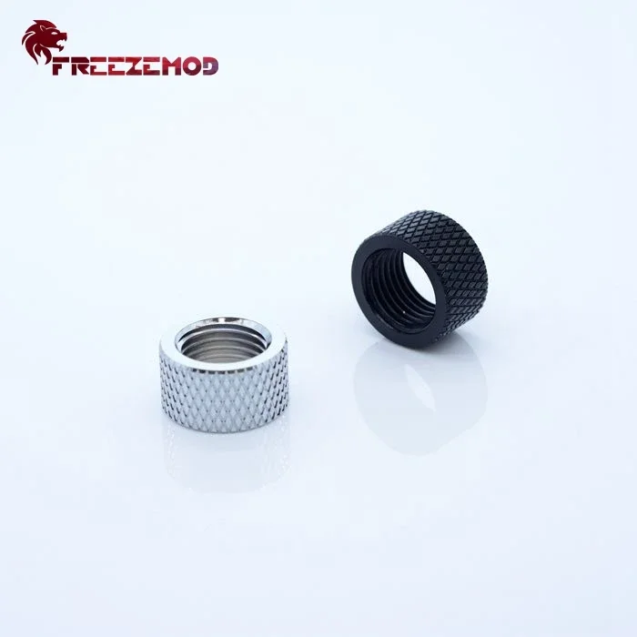 FREEZEMOD doble rosca G1/4 hembra 10MM extensor de conector de junta a tope patrón de diamante Compute PC accesorio enfriador de agua HYCZT-B10