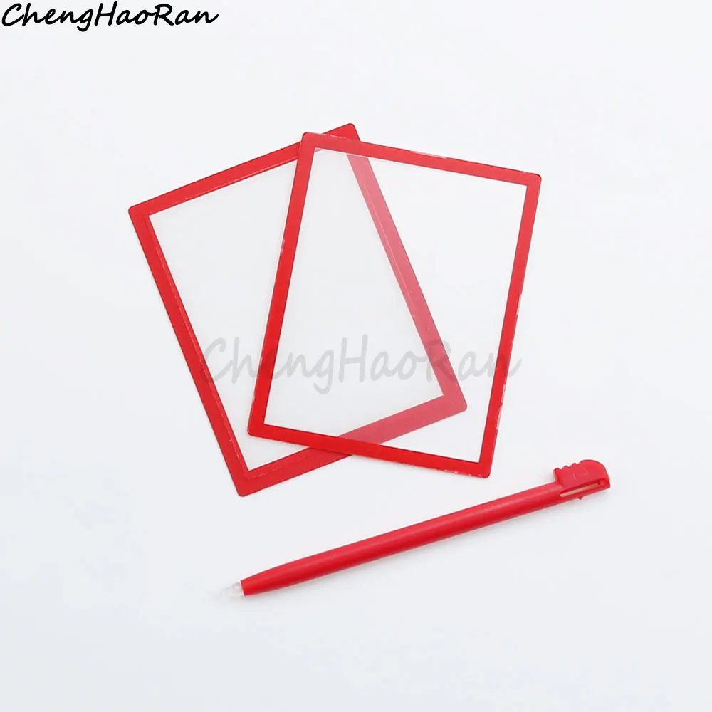 Cubierta superior de pantalla LCD + lente de plástico de marco inferior + lápiz óptico para consola de juegos NDSL DS Lite, accesorios de repuesto, 1 unidad - imagen 5