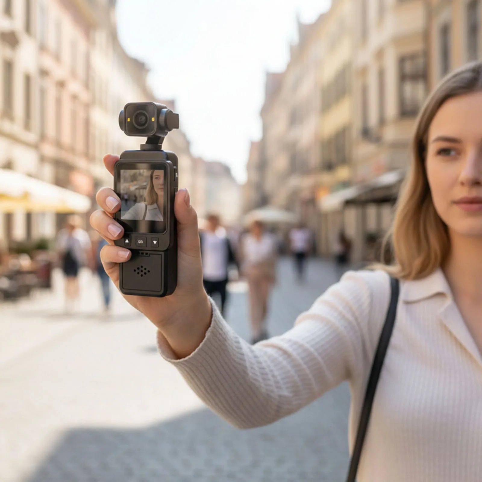 Grabadora de vídeo para exteriores con WiFi de 1080P, cámara deportiva portátil HD con pantalla de 1,54 pulgadas, videocámara de bolsillo portátil para seguridad, trabajo, guardia, viajes