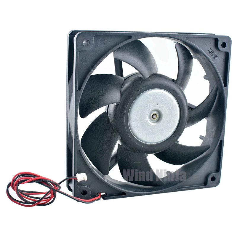 Ventilador de refrigeración de doble rodamiento de bolas para fuente de alimentación, inversor de servidor, 12cm, 120mm, 120x120x25mm, DC24V, 0.21A, 2 pines, 4100rpm, 9G1224E405 - imagen 3