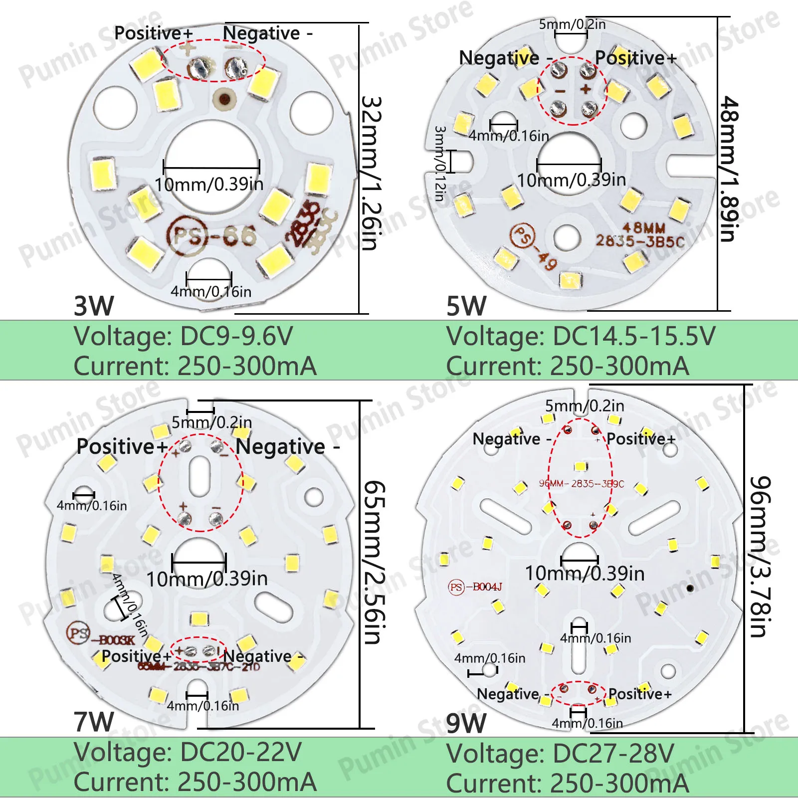 LED 3W 5W 7W 9W 12W 18W 24W 36W Placa de aluminio lámpara Chip bombilla luz 2835 SMD círculo cálido bombilla blanca Natural fuente de luz 1 Uds - imagen 4