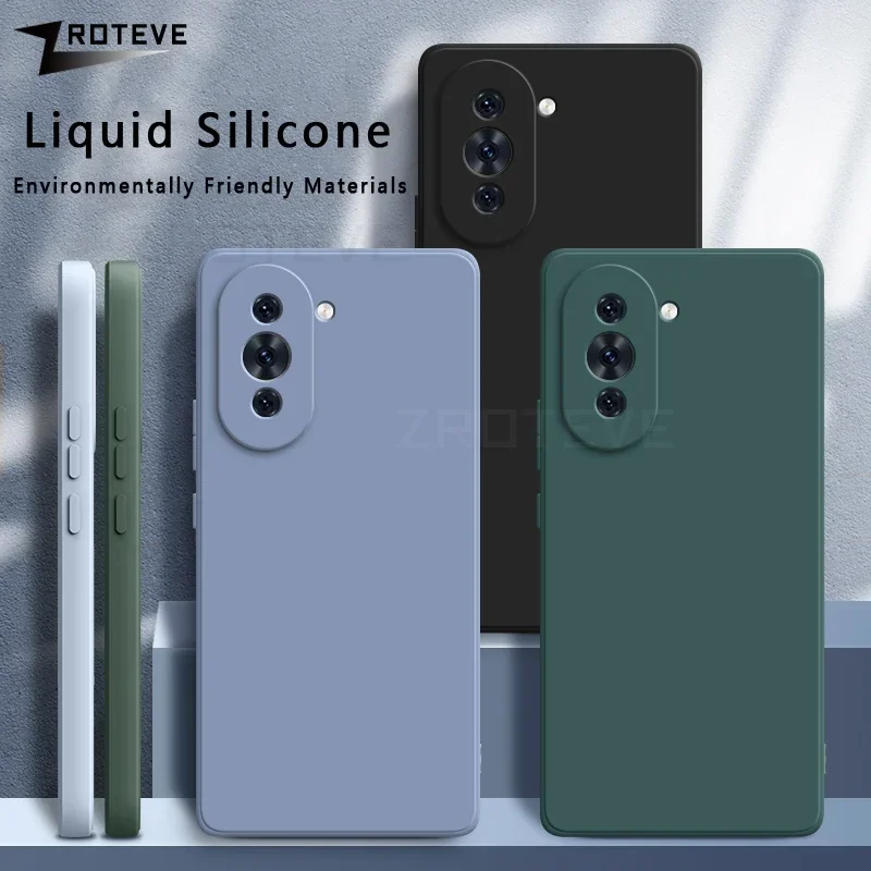 ZROTEVE-Funda de silicona líquida para móvil, carcasa suave y sedosa para Huawei Nova 10, 11 Pro, 11i, 9, 9SE, Nova9, SE, Y70, Y71, Y72, Y90, Y91, Nova10 - imagen 5