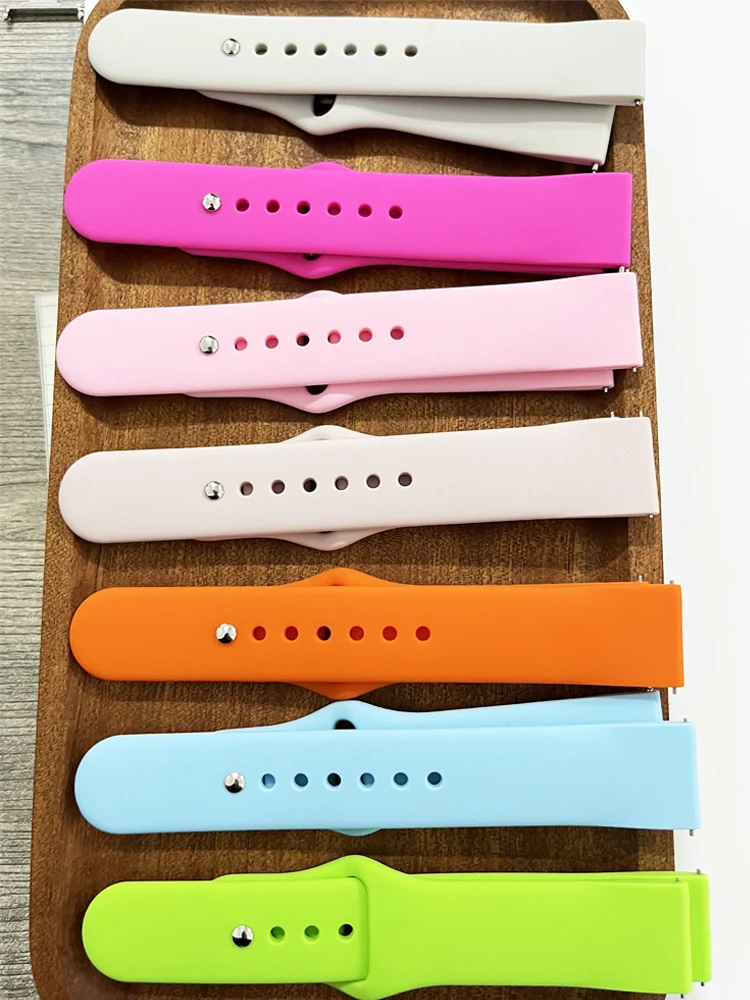 Correa de 18mm 20mm 22mm para Samsung Galaxy watch 7/6/5/pro/4 pulsera clásica de silicona Huawei watch GT 6-5-4-2-2e-3 pro 46mm 42MM