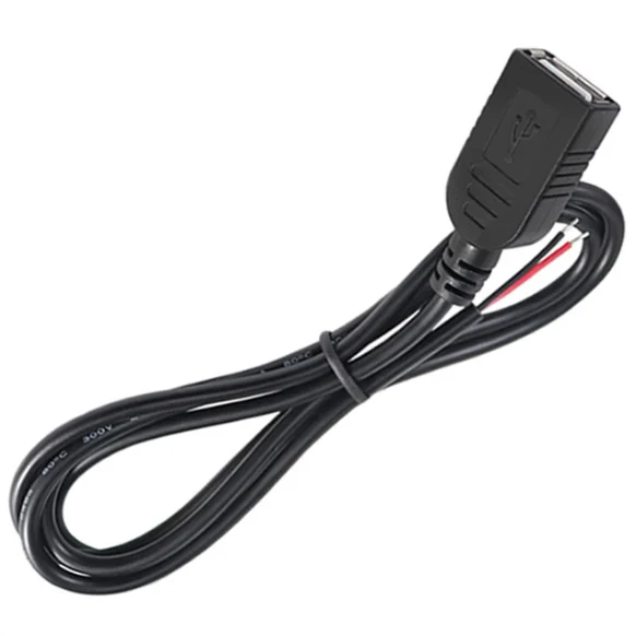 Cable de alimentación USB DIY de 0,3 m/1m/2m, 5V, 2 pines, USB 2,0 A, hembra, macho, Cable de 4 pines, conector de extensión de Cable de carga - imagen 4