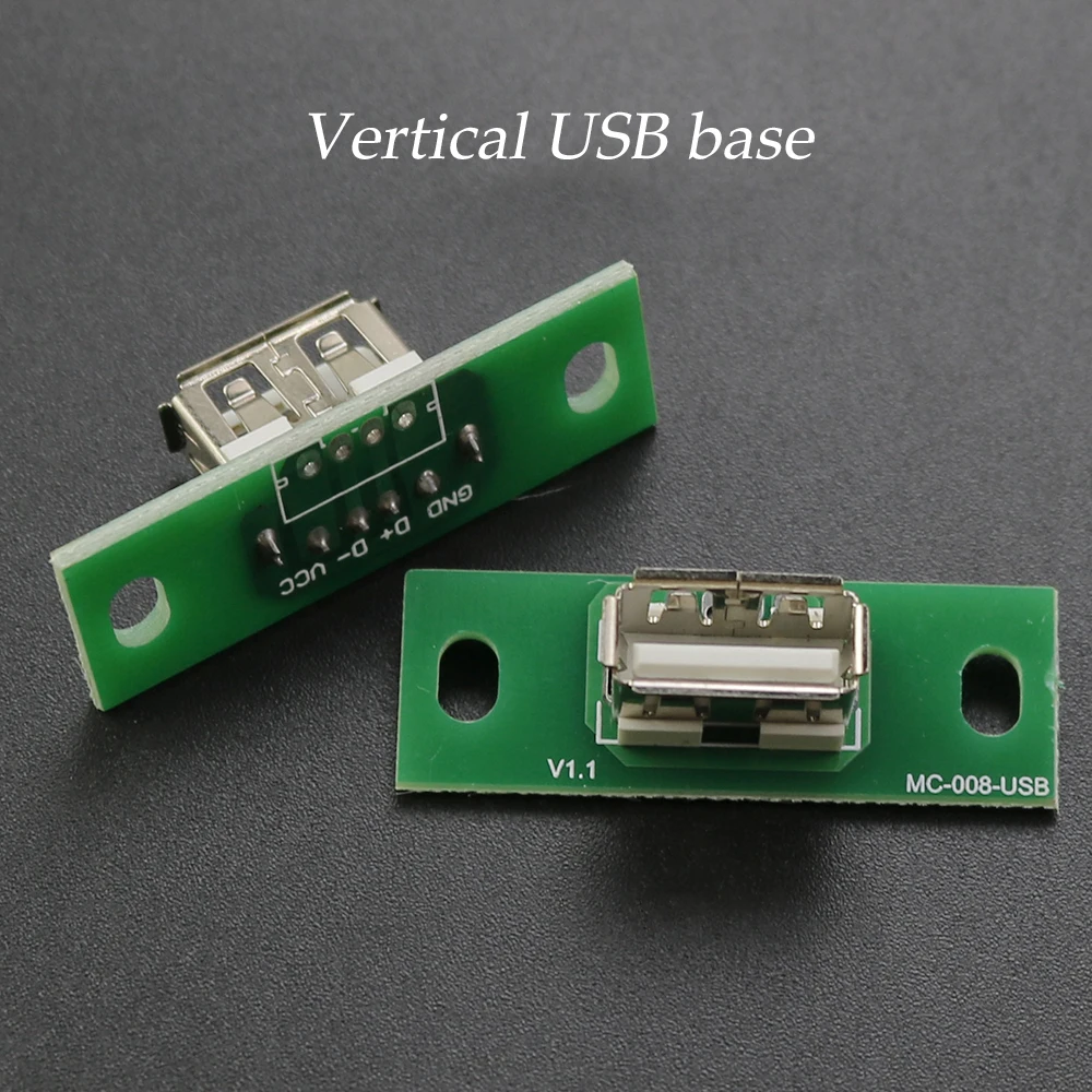 Placa base USB con orificio fijo, Cable de datos de placa base USB Android, interfaz de carga, Cable de extensión USB Vertical, placa de prueba - imagen 4