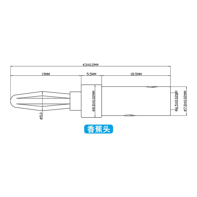 Amplificador de altavoz de Audio HIFI, conectores Banana, conector Banana chapado en oro de cobre de 24K, compatible con poste de encuadernación de 4,5mm - imagen 3