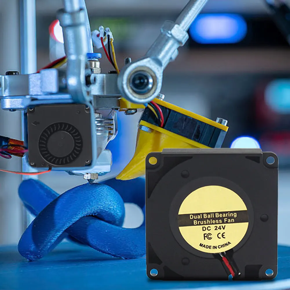 Ventilador para impresora 3D, ventilador turbo de 2 pines 4010, 40x40x10mm, ventilador centrífugo con doble rodamiento de bolas para impresora 3D Ender-3S1, 2 uds. - imagen 3