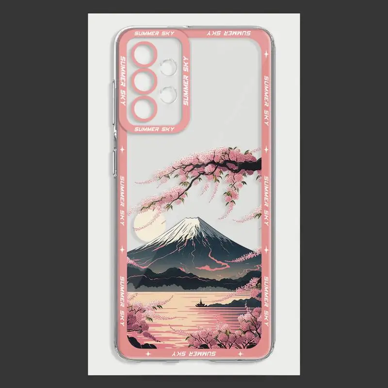 Funda de teléfono Summer Sky para Samsung Galaxy A14 A13 A15 A23 4G A34 A33 A53 A25 A24 A54 A73 A35 A55 5G, funda suave transparente - imagen 5