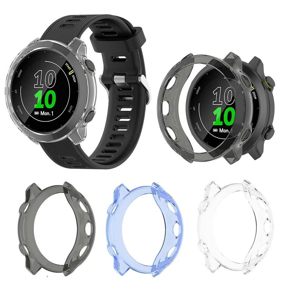 Weiche TPU-Schutzhülle für Garmin Forerunner 55 158, transparente Schutzhülle