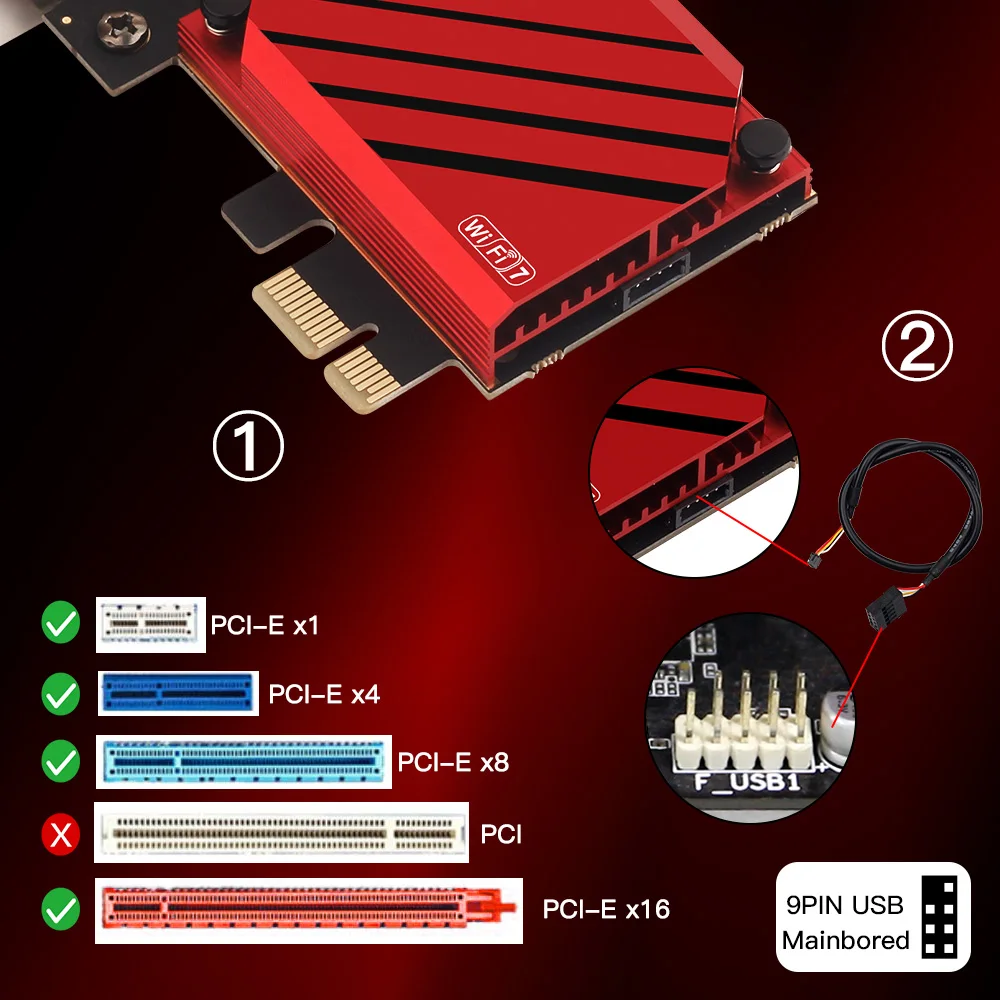 Fenvi FV-BE8800 PCIe WiFi 7 + Bluetooth 5.4 Dual Band - imagen 5