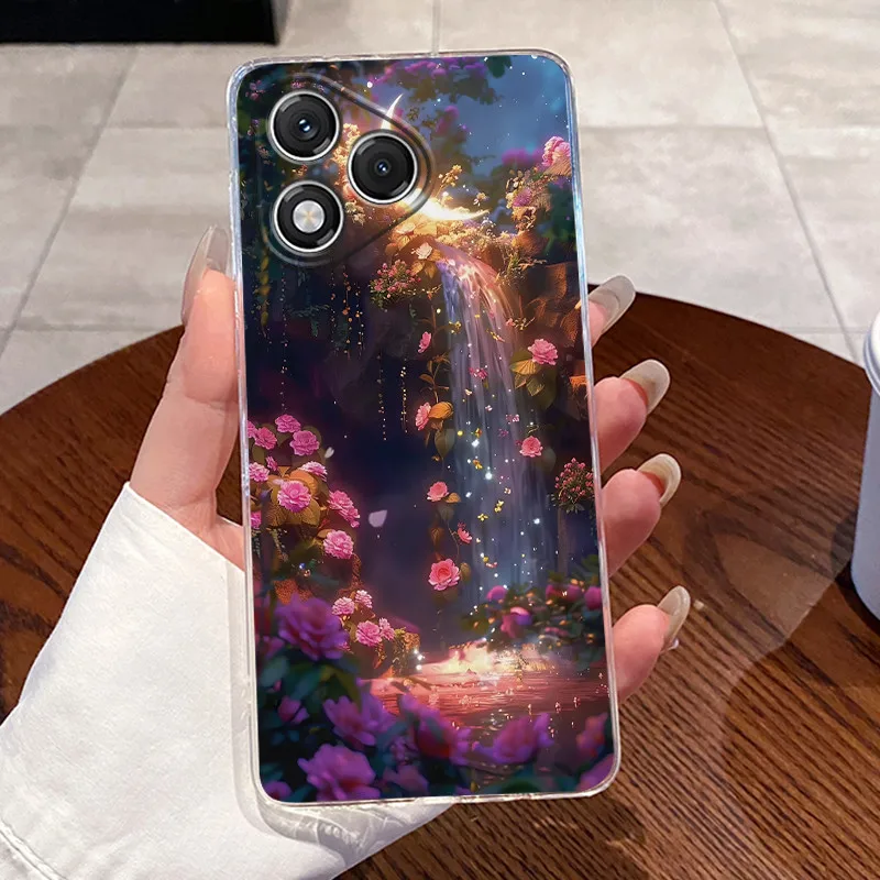 Para Honor 400 Lite 5G funda ABR-NX1 transparente de lujo lindo conejo de amor divertido fresco TPU carcasa de silicona suave Honor 400Lite contraportada - imagen 5