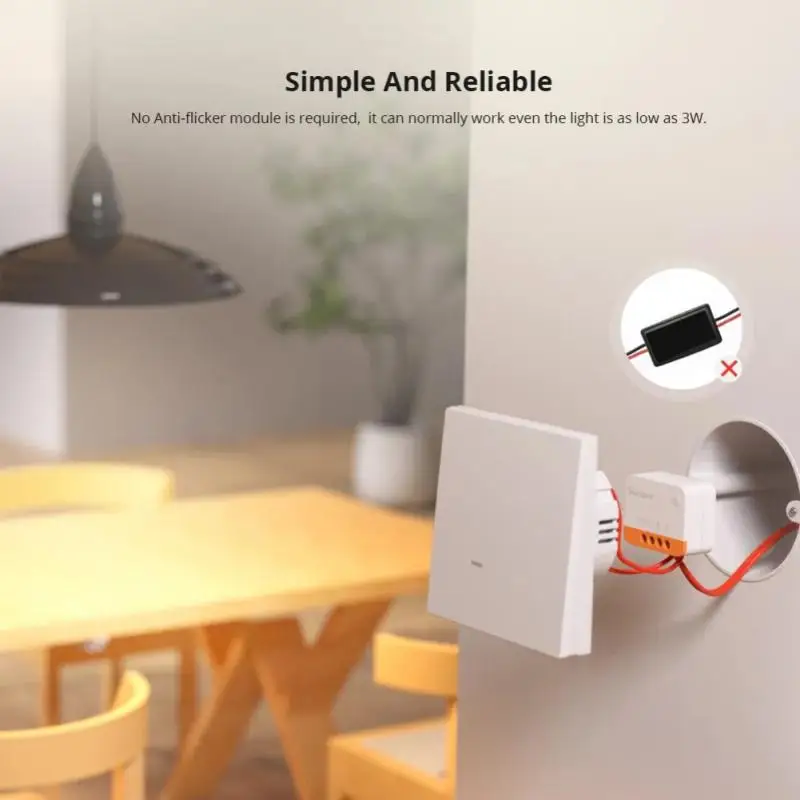 SONOFF Zigbee/WiFi Mini interruptor inteligente ZBMINIL2/MINIR4 Control bidireccional EWelink-Control remoto por voz a través de Alexa Google Home IFTTT - imagen 4