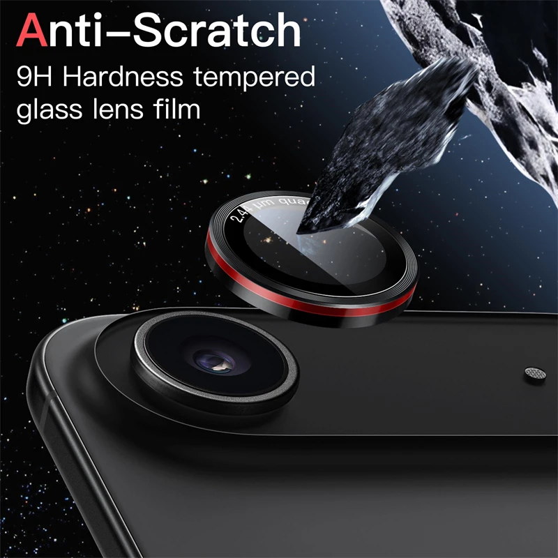 Protector de lente de cámara 17 Air para IPhone 17Air 16 E 15 14 Pro Max Plus 13 Mini 17Pro 16E Optik Pro cubierta protectora de lente de vidrio - imagen 5