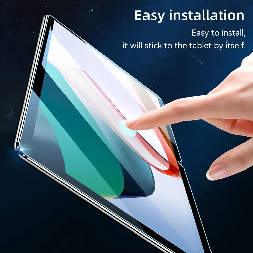 Compatible con Xiaomi Pad 6S Pro Protector de pantalla 9H Película de vidrio templado HD Resistente a los arañazos, Protector de pantalla sin burbujas - imagen 5