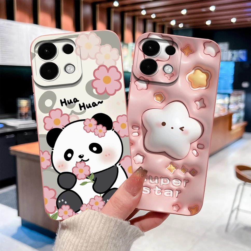 Para Oppo K13 K13X K12S K12X funda de teléfono encantadores patrones de gato suave suave cubierta de silicona líquida para Oppo K 13 carcasa de alta calidad - imagen 5