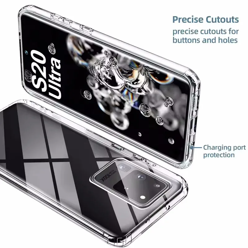 Para Samsung Galaxy A16 A15 A14 A13 A06 A05 A05S A55 A54 A53 A52 A56 A33 A34 A35 A36 A24 A25 360 Protector transparente funda de teléfono - imagen 2