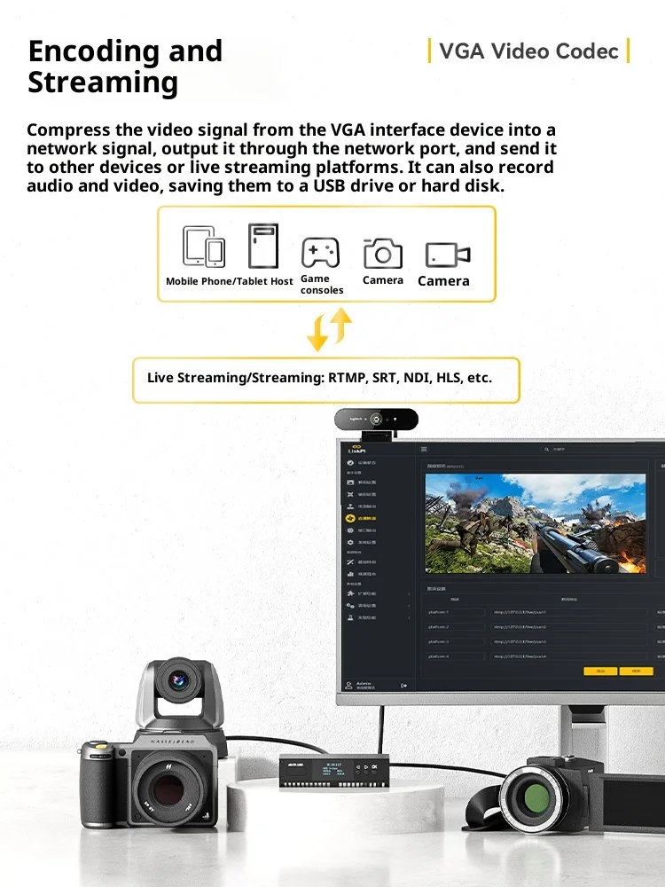 Codificador de captura VGA: Codificador de vídeo HD H.265 con soporte NDI para transmisión en vivo - imagen 4