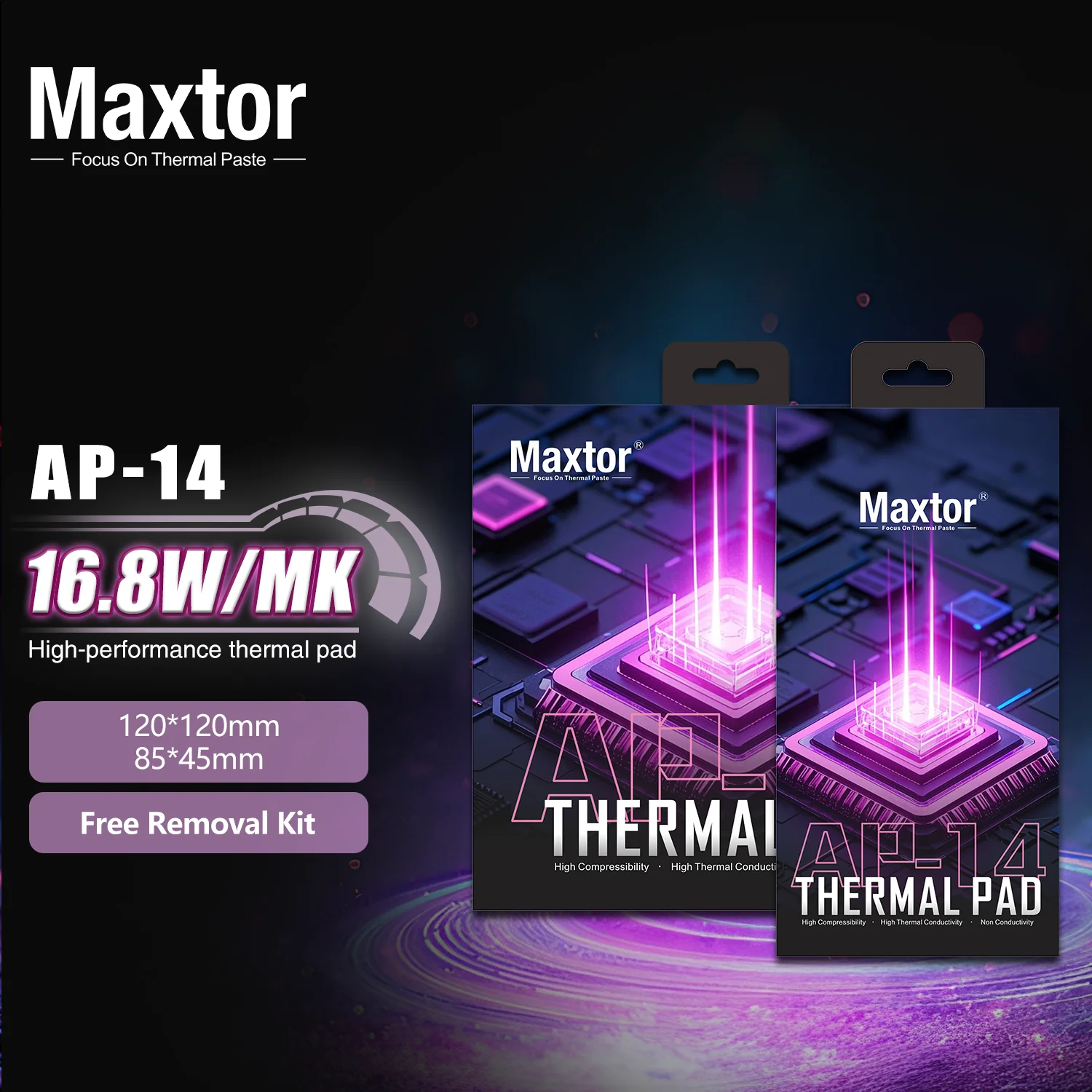 Almohadilla térmica Maxtor 16,8 W/mk disipación de calor almohadilla de silicona CPU/GPU tarjeta gráfica refrigeración por agua almohadilla térmica placa base
