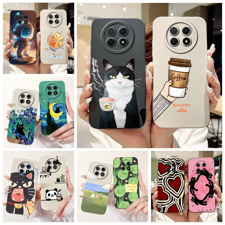 Funda de teléfono a prueba de golpes para Huawei Nova Y91, STG-LX1, a la moda, pintada en caramelo, bolsas blandas, STG-LX2