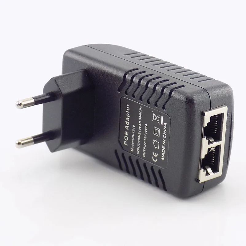 Adaptador de fuente de alimentación inalámbrico para cámara IP CCTV, inyector POE de pared, 12V, 1A, enchufe de EE. UU./UE, A7 - imagen 3