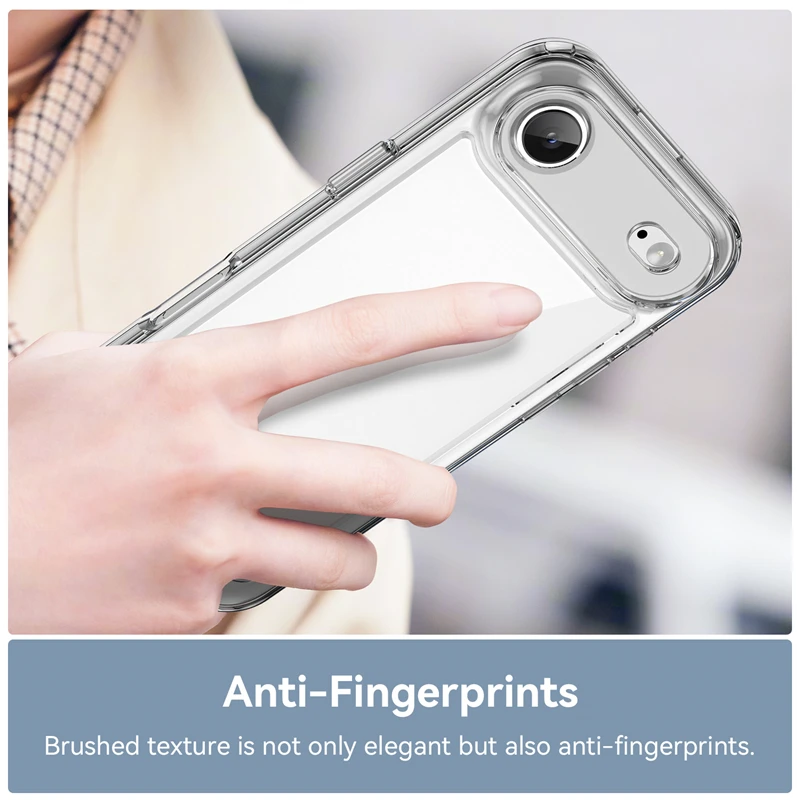 Para iPhone 17 Air funda de lujo de silicona transparente PC Protector de parachoques para iPhone 17 Air Cover TPU a prueba de golpes para iPhone 17 Air - imagen 4